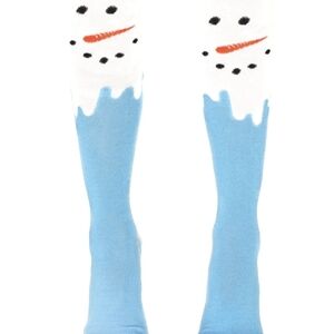 Snowman Face Knee-High Socks